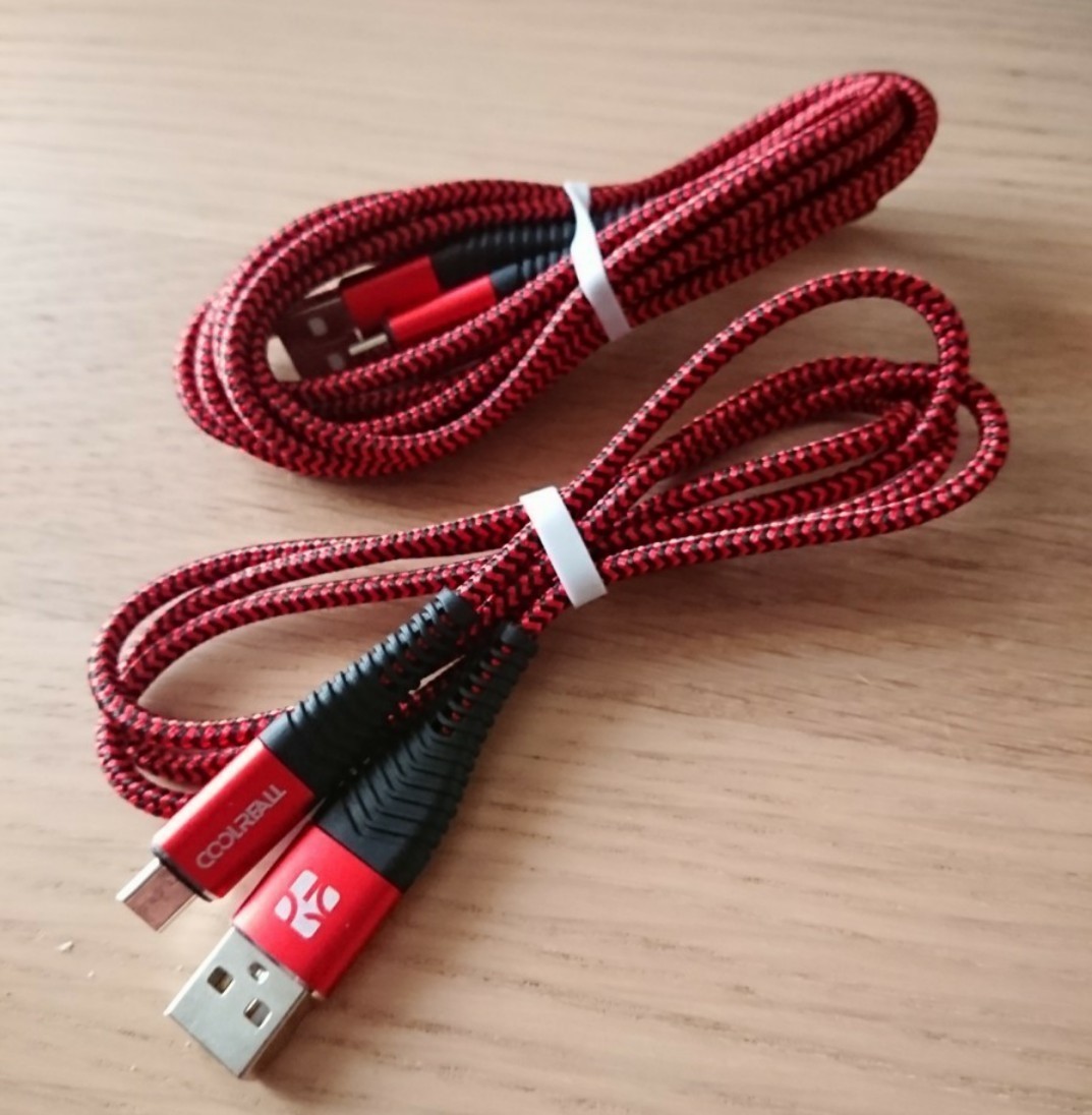 《1m2mの2本組》急速充電 2.4A対応 micro USB ケーブル 高耐久