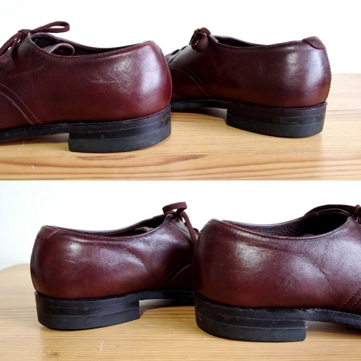 536 【size8C】USA製 Uチップシューズ 赤茶 バーガンディ レザー 536 【size8C】USA製 Uチップシューズ 赤茶 バーガンディ レザー