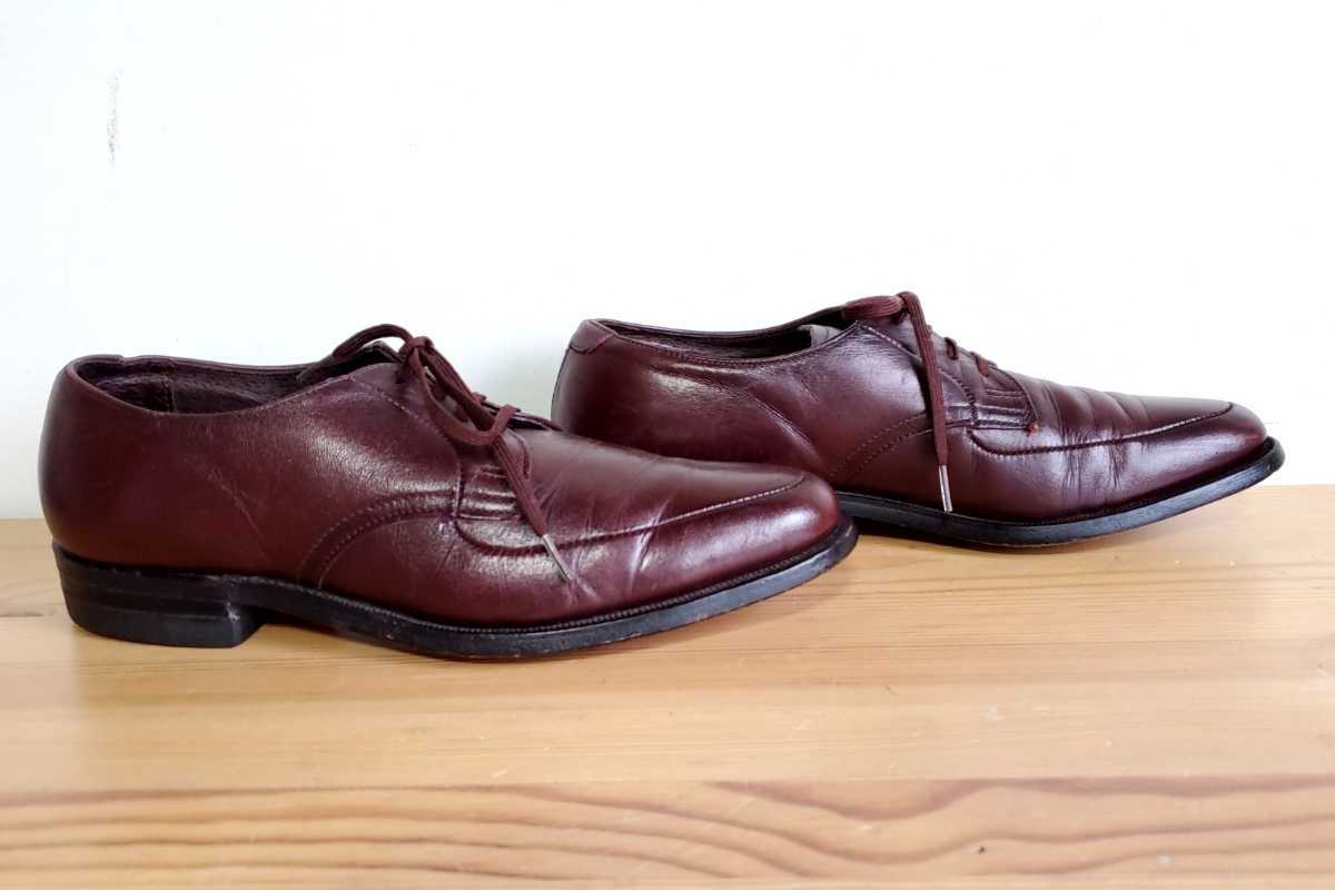 536 【size8C】USA製 Uチップシューズ 赤茶 バーガンディ レザー 536 【size8C】USA製 Uチップシューズ 赤茶 バーガンディ レザー