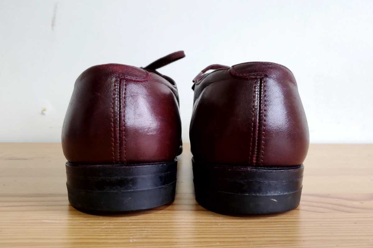 536 【size8C】USA製 Uチップシューズ 赤茶 バーガンディ レザー 536 【size8C】USA製 Uチップシューズ 赤茶 バーガンディ レザー