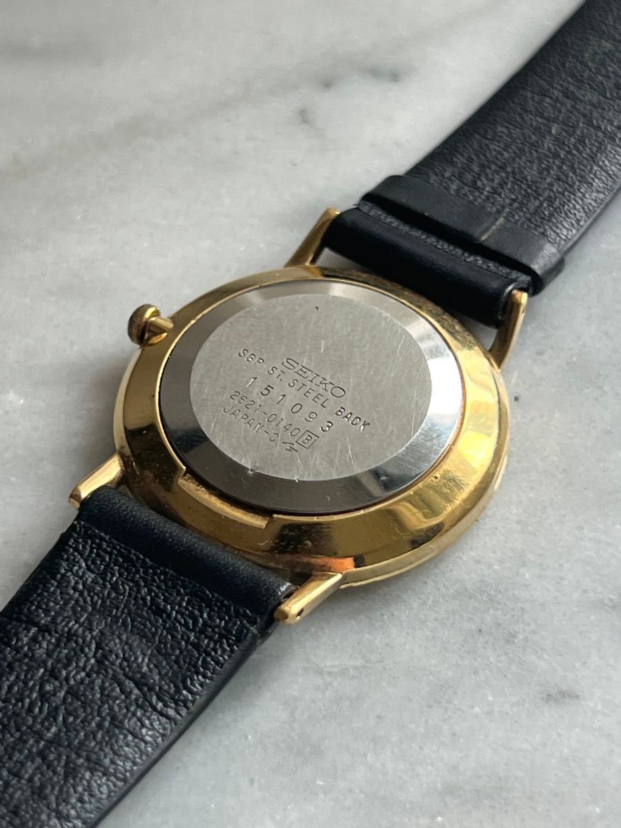 電池交換済み】SEIKO セイコー クォーツ アンティーク メンズ 電池交換済み】SEIKO セイコー クォーツ アンティーク メンズ