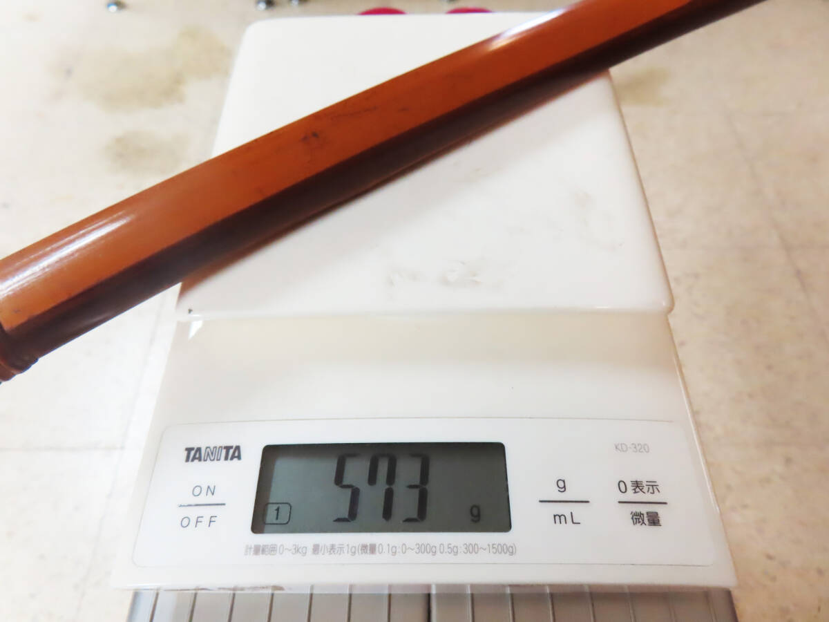 弓道 弓 和弓 竹弓 在銘 丸目敬次 並寸 全長約220cm 重量約573g 弓道 弓 和弓 竹弓 在銘 丸目敬次 並寸 全長約220cm 重量約573g