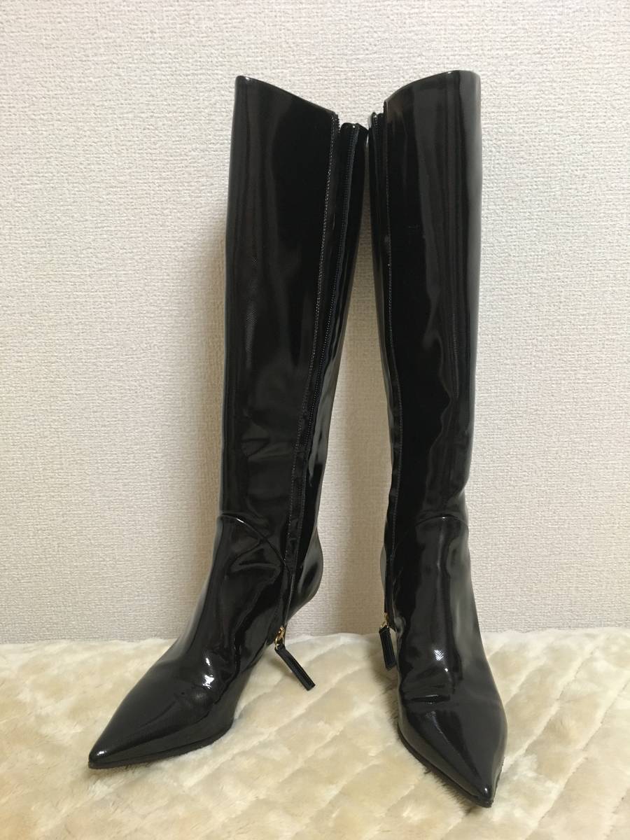 ジュゼッペザノッティ ロングブーツ 黒色-
