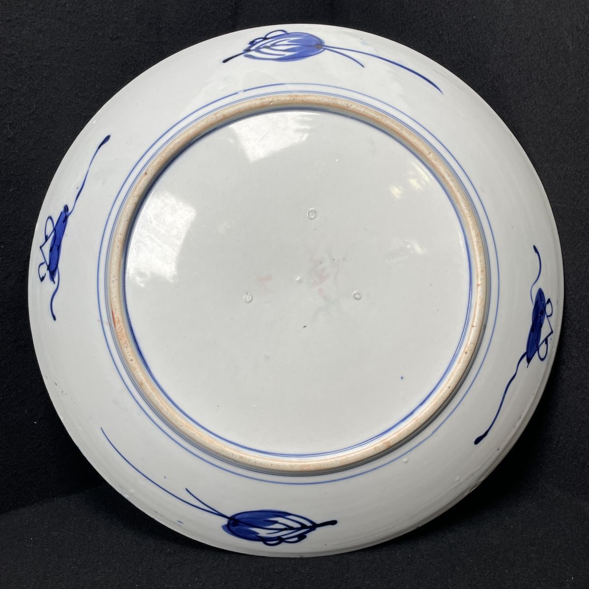 12P30 古伊万里 明治時代 飾り皿 色絵 大皿 特大 レトロ 陶器 12P30 古伊万里 明治時代 飾り皿 色絵 大皿 特大 レトロ 陶器