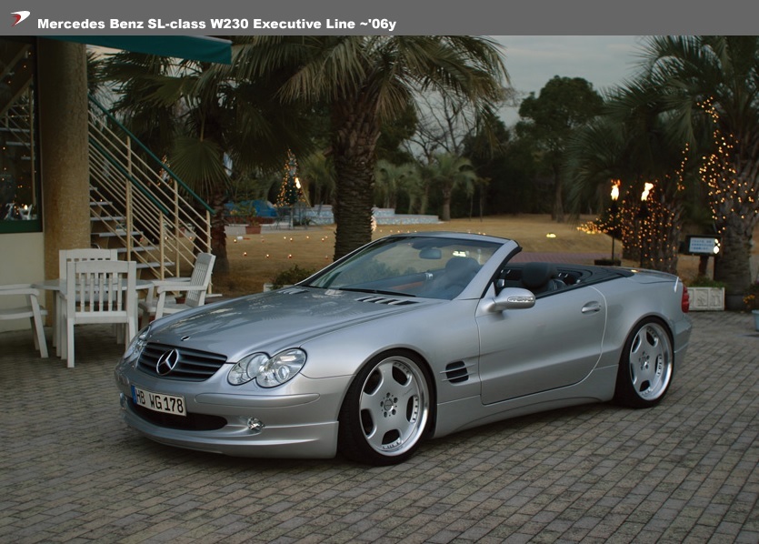 【WALD Executive Line】 Mercedes-Benz R230 ~06y SLクラス サイドステップ FRP スポイラー ベンツ SL350 SL500 SL550 SL600 SL63_画像1