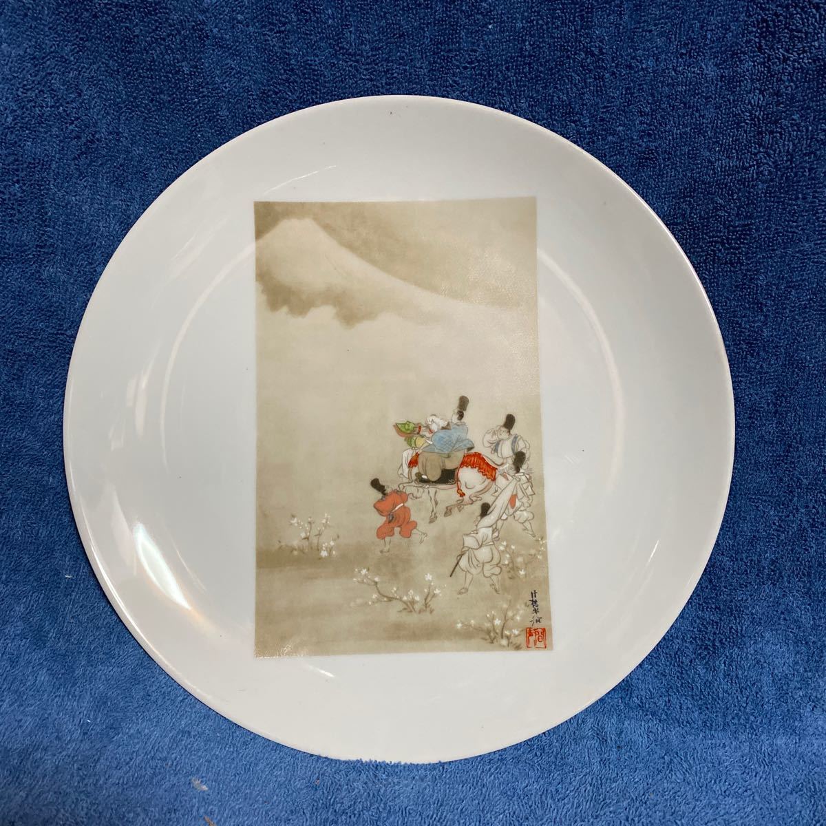  industry flat higashi under . map tail shape light .. island art gallery decoration plate . plate [20/3 K-1]