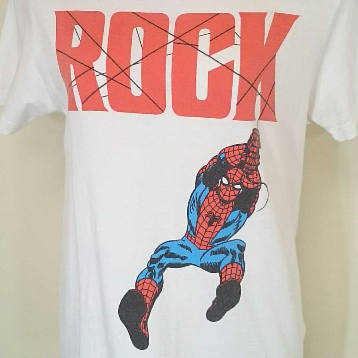 Paypayフリマ S Rockin Star Marvel Comics マーベル Spider Man スパイダーマン Ladies レディース 女性用 トップス Tシャツ イラスト キャラクター