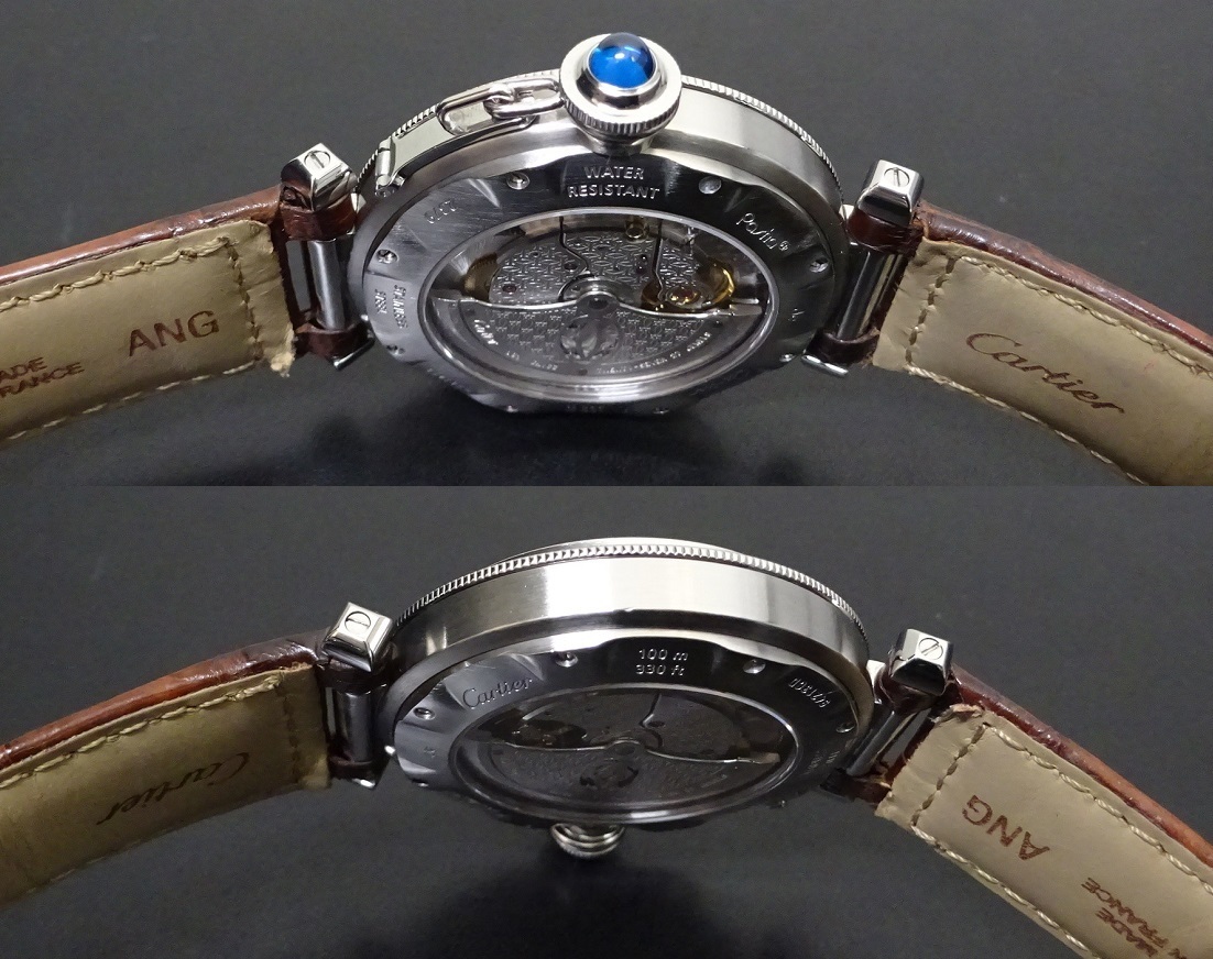 良品 Cartier カルティエ パシャ グリッド 38mm W31040H3 自動巻 メンズサイズ 国際保証書あり 純正内外箱あり 本物_画像9