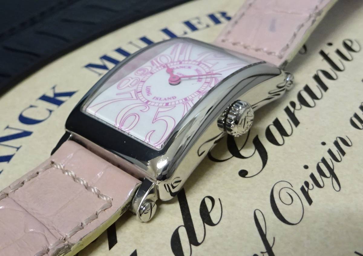 東京銀座店購入 正規品 FRANCK MULLER フランクミュラー ロングアイランド momo2 902QZJA 白文字盤 国際保証書あり 純正内外箱あり 本物_画像4