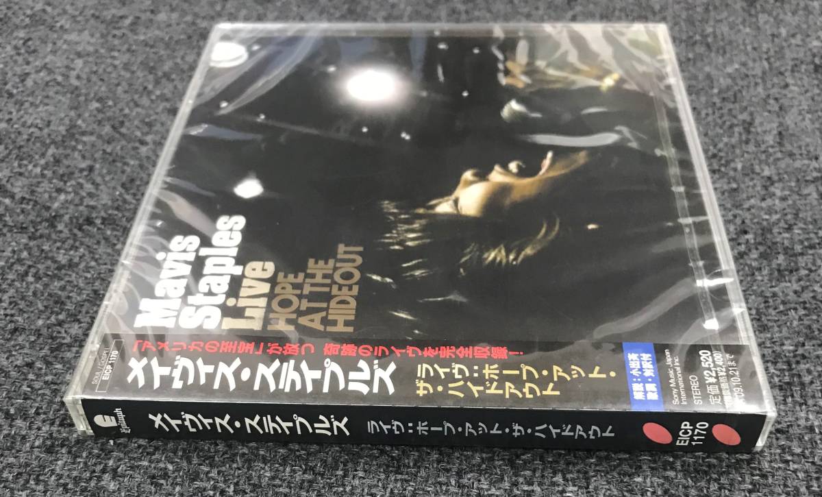 新品未開封ＣＤ.☆[メイヴィス・ステイプルズ」 ライヴ:ホープ・アット・ザ・ハイドアウト/＜ EICP1170＞..