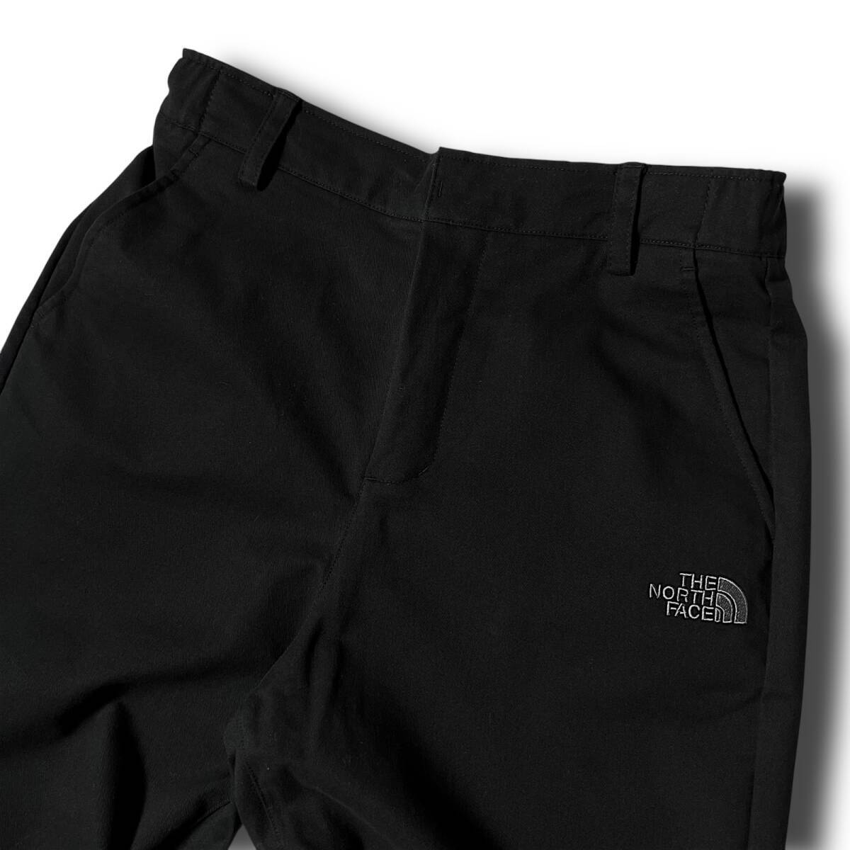 新品 THE NORTH FACE ノースフェイス 美シルエット ウエストフリー ロゴ刺繍 ストレッチコットン ワークパンツ チノパン XL 春秋 ◆B6759