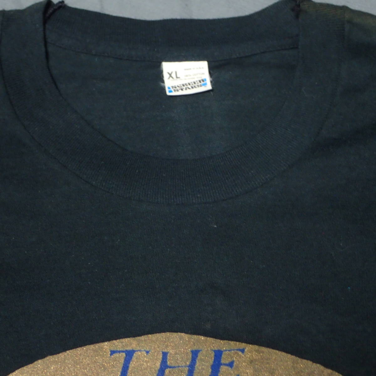 ■ 80s THE WONDER STUFF Vintage T-shirt ■ ワンダースタッフ HUP ヴィンテージ Tシャツ 黒 コットン 当時物 本物 バンドT ロックT 8