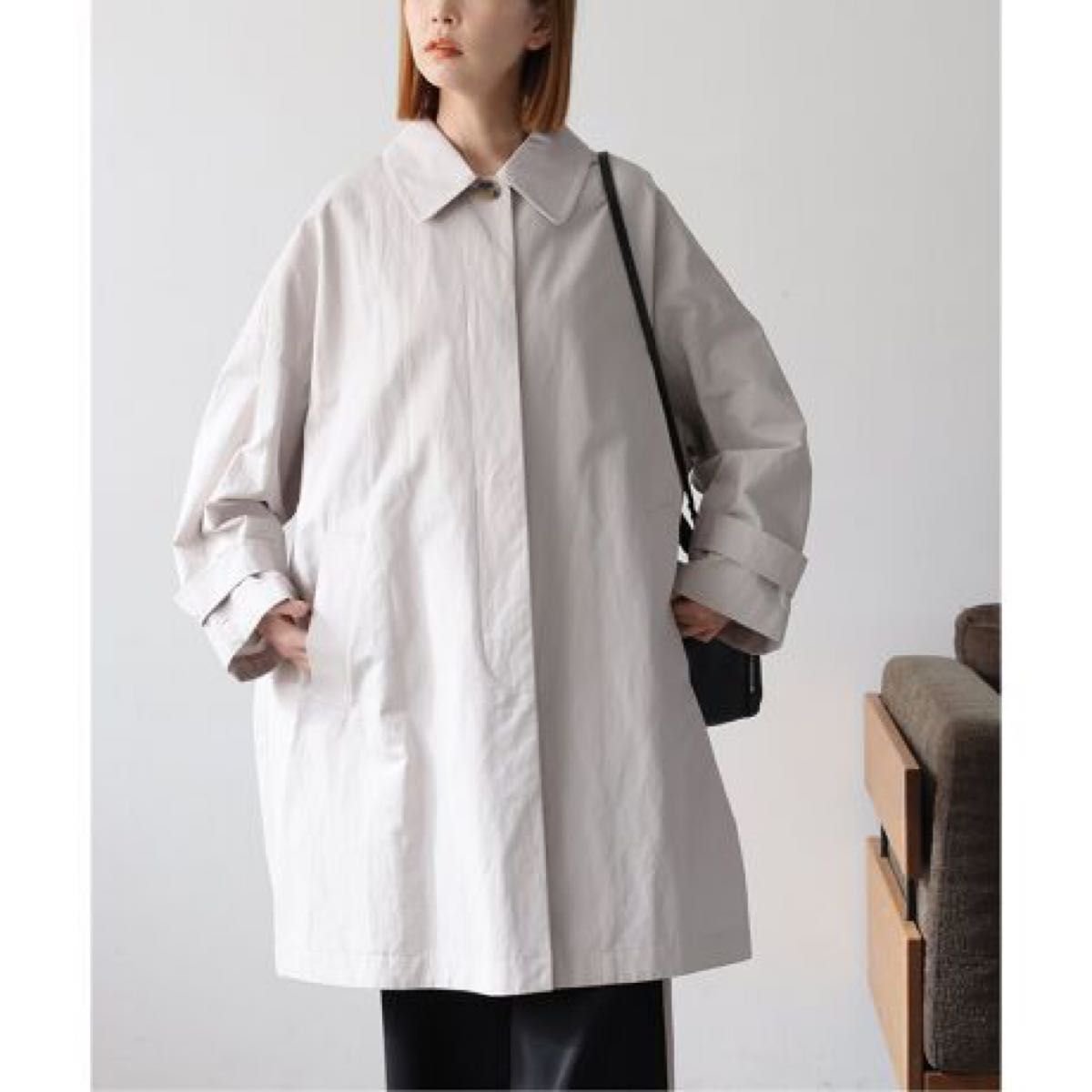 24SS JOURNAL STANDARD ハイカウントワイドステンカラーコート 24SS JOURNAL STANDARD ハイカウントワイドステンカラーコート