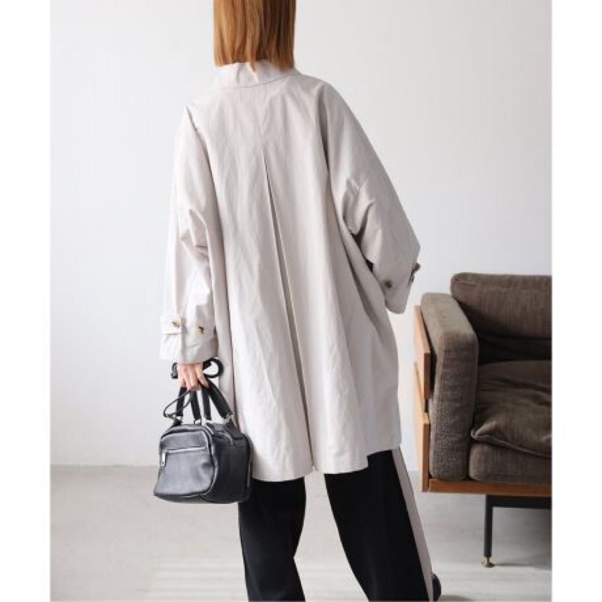 24SS JOURNAL STANDARD ハイカウントワイドステンカラーコート 24SS JOURNAL STANDARD ハイカウントワイドステンカラーコート