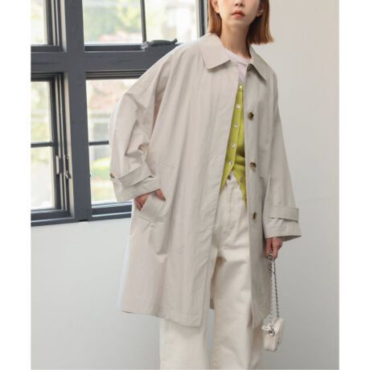 24SS JOURNAL STANDARD ハイカウントワイドステンカラーコート 24SS JOURNAL STANDARD ハイカウントワイドステンカラーコート