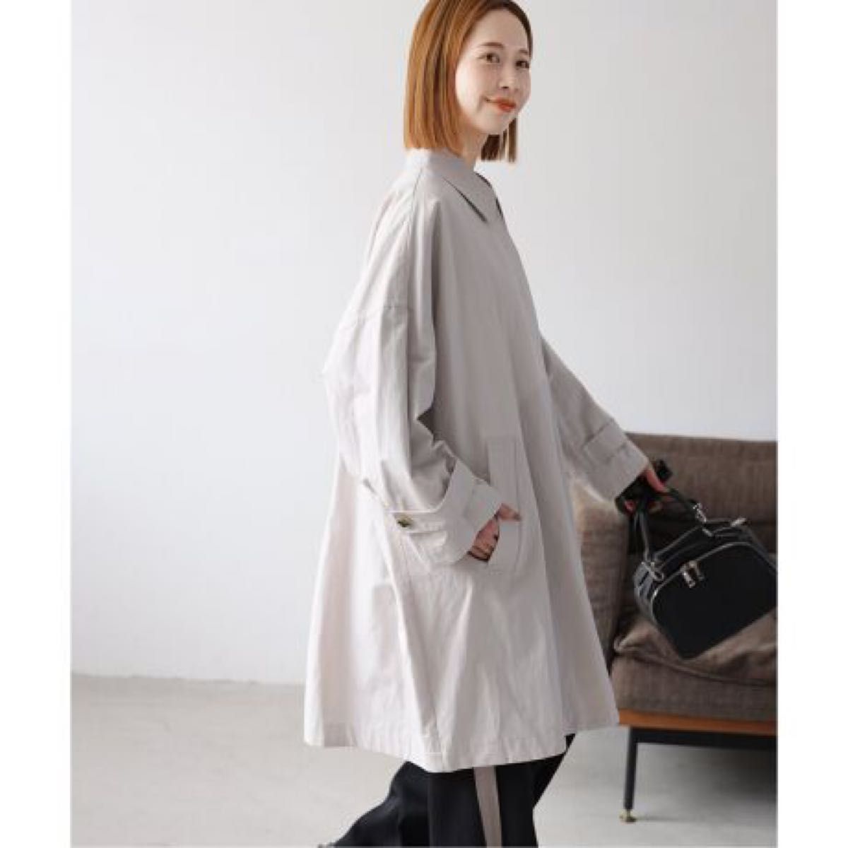 24SS JOURNAL STANDARD ハイカウントワイドステンカラーコート 24SS JOURNAL STANDARD ハイカウントワイドステンカラーコート