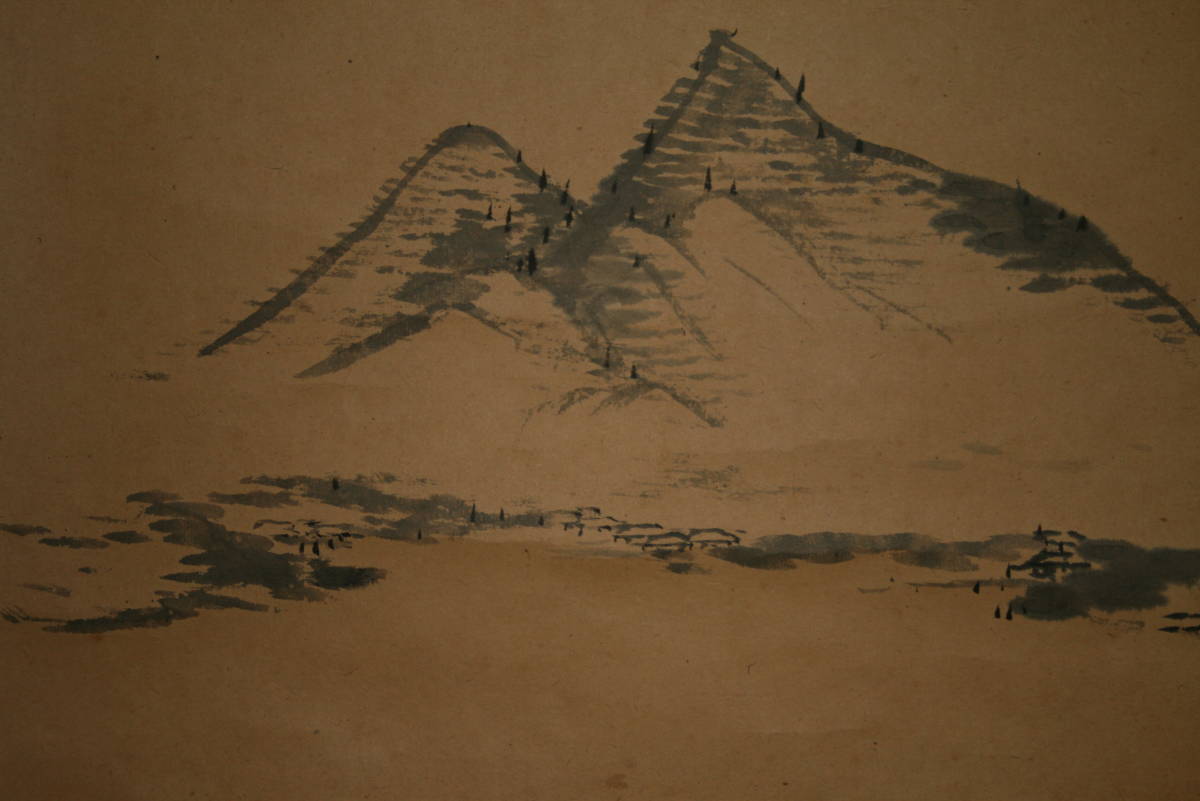 ヤフオク 模写 掛軸 宇佐美太奇 筑波山真景図 ヤフオク 模写 掛軸 宇佐美太奇 筑波山真景図
