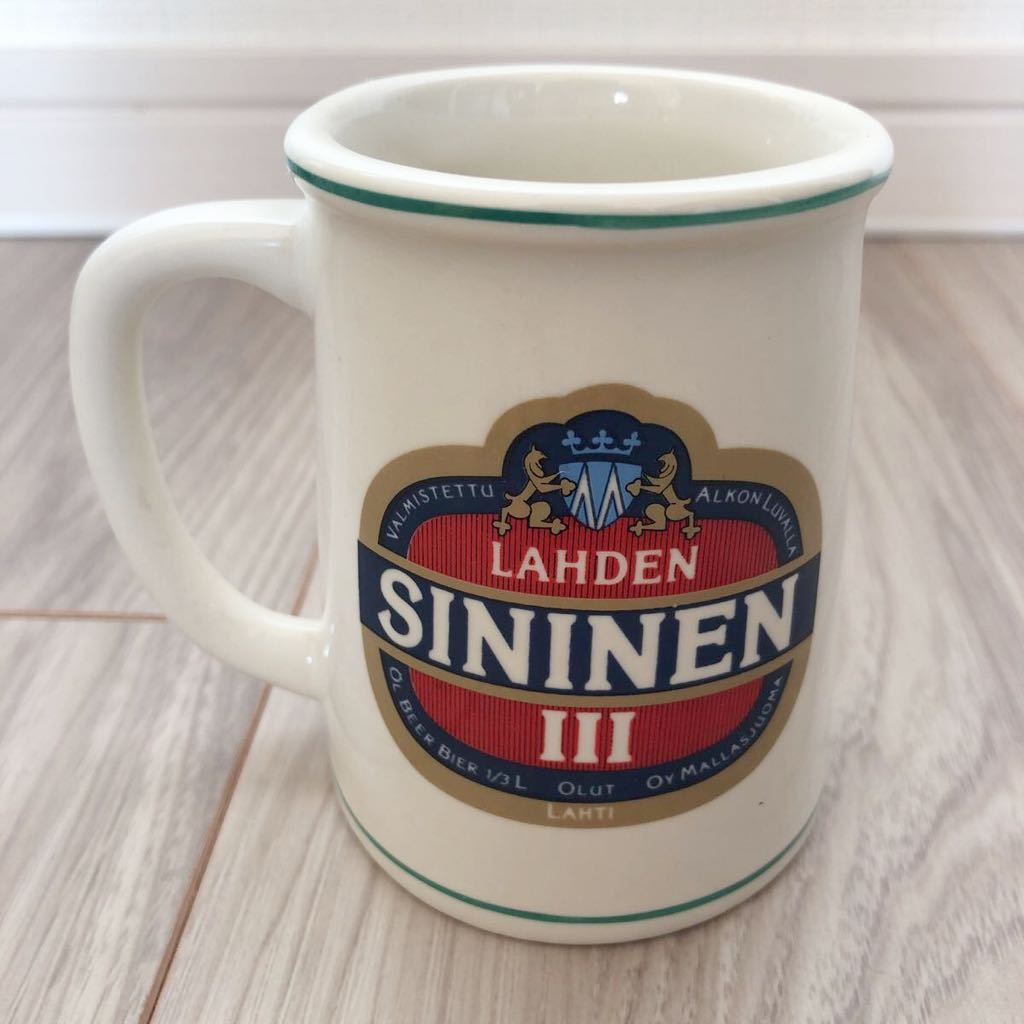 FRANKLIN PORCELAIN フランクリンポーセリン ビアマグ ビール カップ マグカップ 陶器製 限定品 LAHDEN フィンランド ビンテージ 1981_画像2