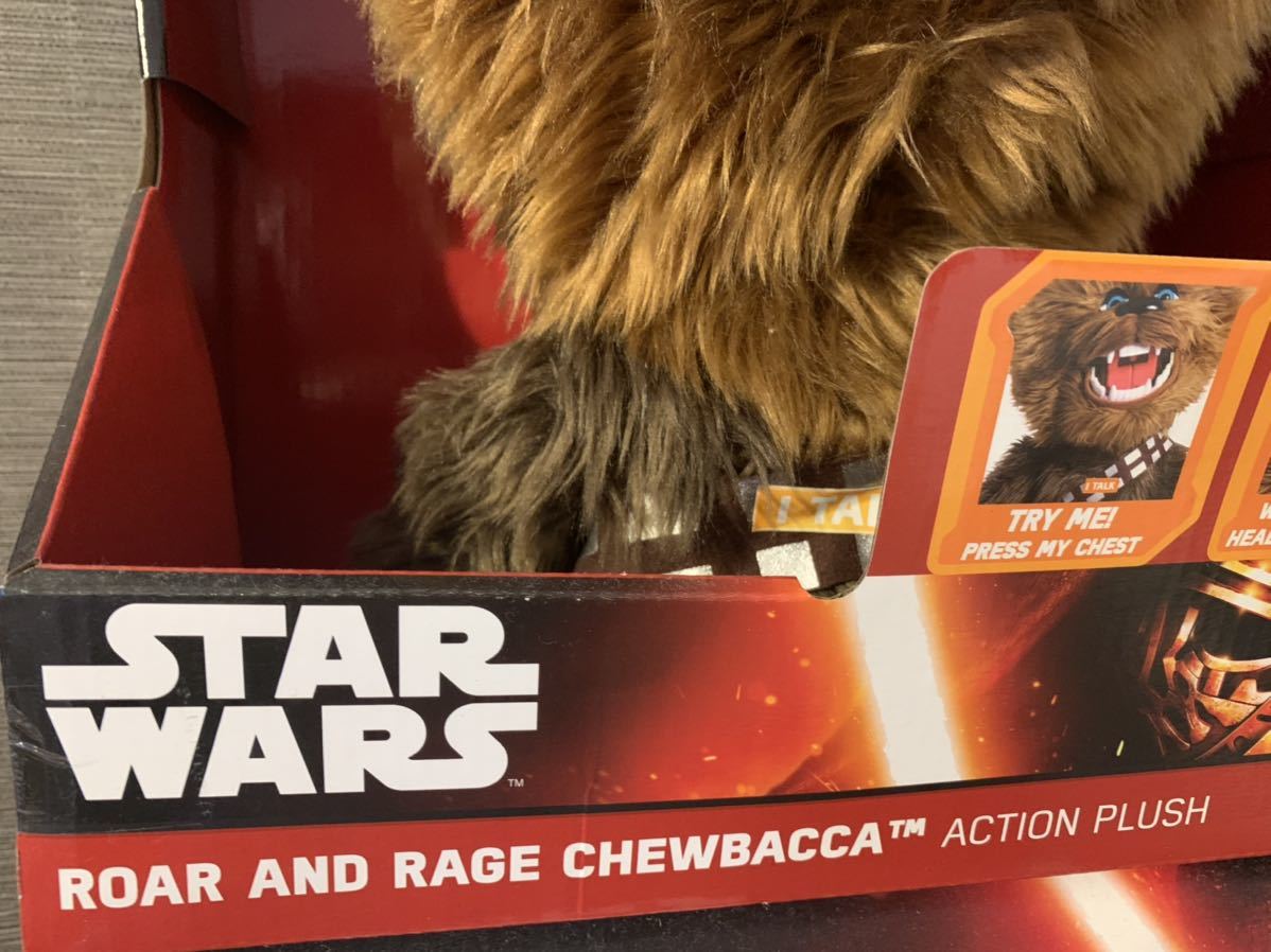 スターウォーズ チューバッカ ぬいぐるみ STAR WARS ROAR AND RAGE CHEWBACCA ACTION PLUSH アニマトロニクス 動作確認済 フィギュアの画像3