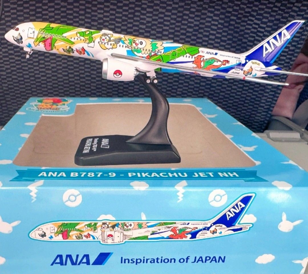 ANA 全日空 787-9 ポケモン ピカチュウジェット AV スタンドt付き 未開封当日発送 ANA 全日空 787-9 ポケモン ピカチュウジェット