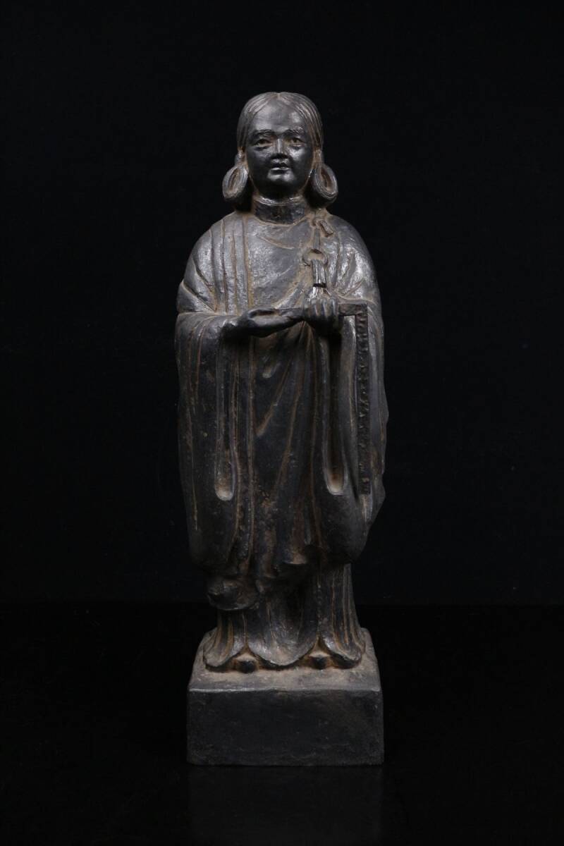 LIG】金工家 板坂辰治 銅製 聖徳太子像 特大52㎝ 8.2kg 孝養像 LIG】金工家 板坂辰治 銅製 聖徳太子像 特大52㎝ 8.2kg 孝養像