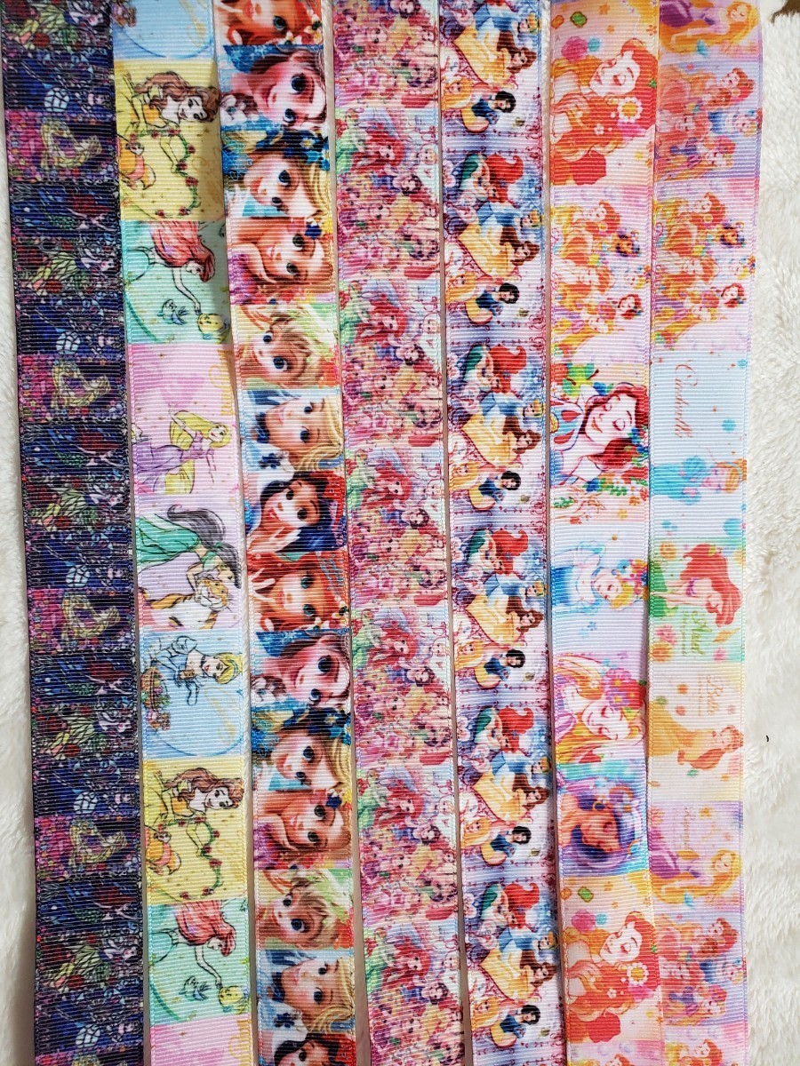 Paypayフリマ グログランリボン 7種各1m計7m ディズニープリンセス Paypayフリマ グログランリボン 7種各1m計7m ディズニープリンセス