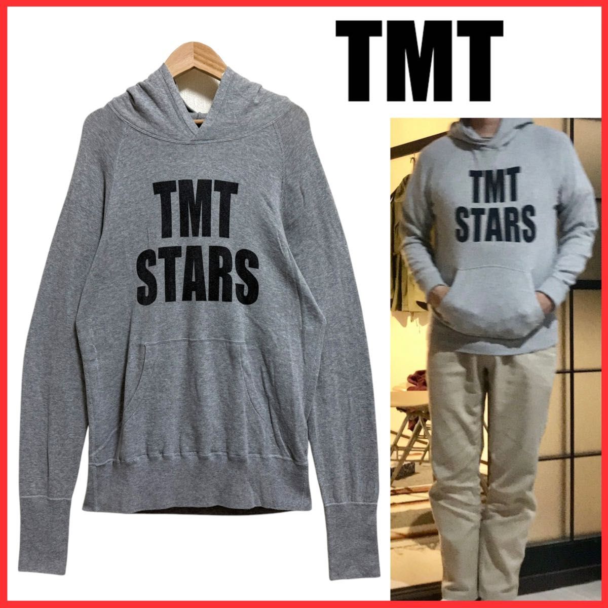 キムタク着 TMT ティーエムティー STARS BIG3 ロゴ プリント キムタク着 TMT ティーエムティー STARS BIG3 ロゴ プリント