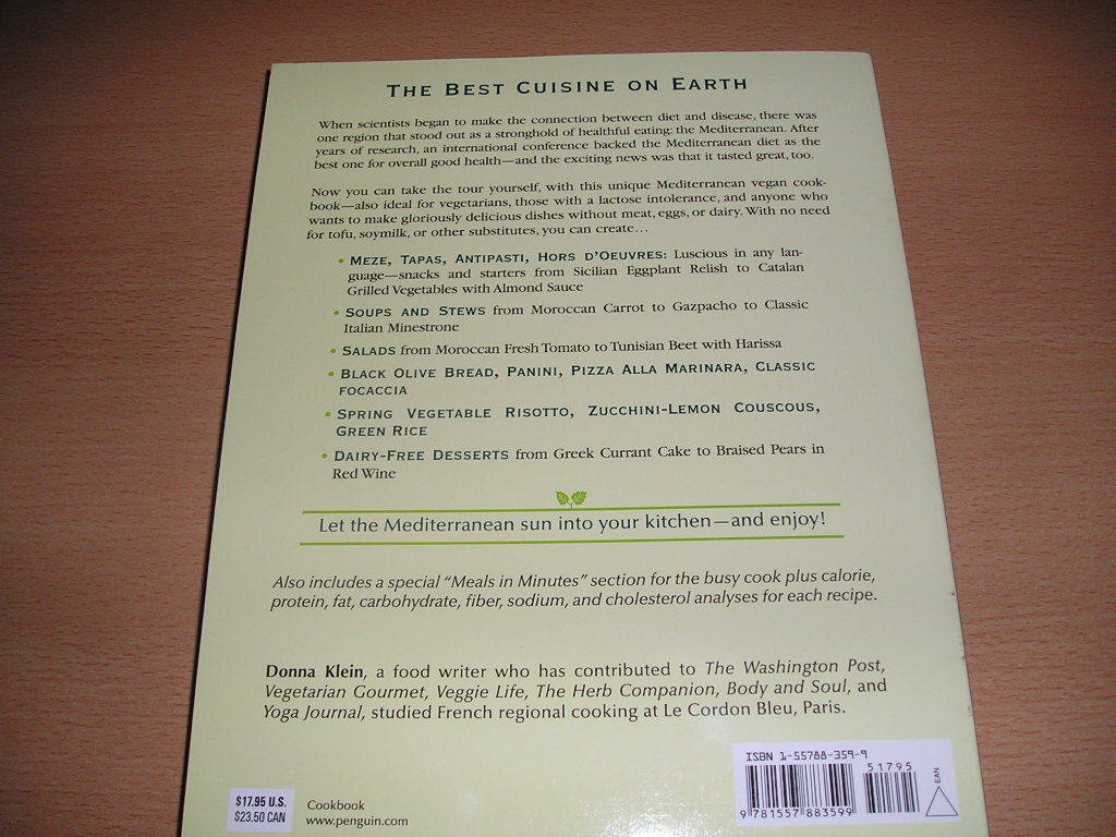  foreign book * vi - gun. ground middle sea cooking recipe compilation 300 selection *The Mediterranean Vegan Kitchen