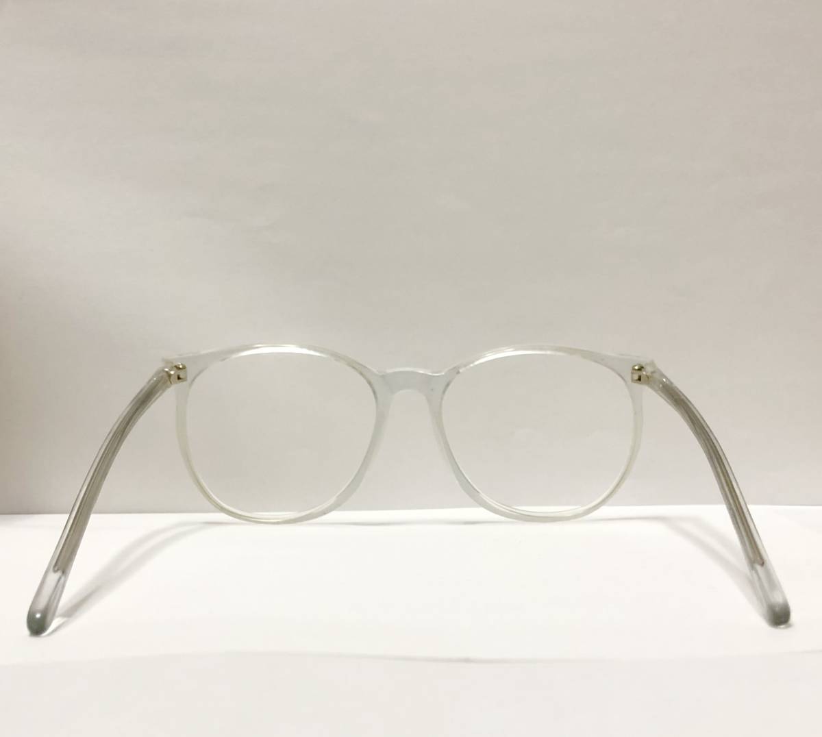 【ビンテージ・未使用品】英国製 1970年代 透明 丸メガネ ボストン型 NHS イギリス / ヴィンテージ_画像6