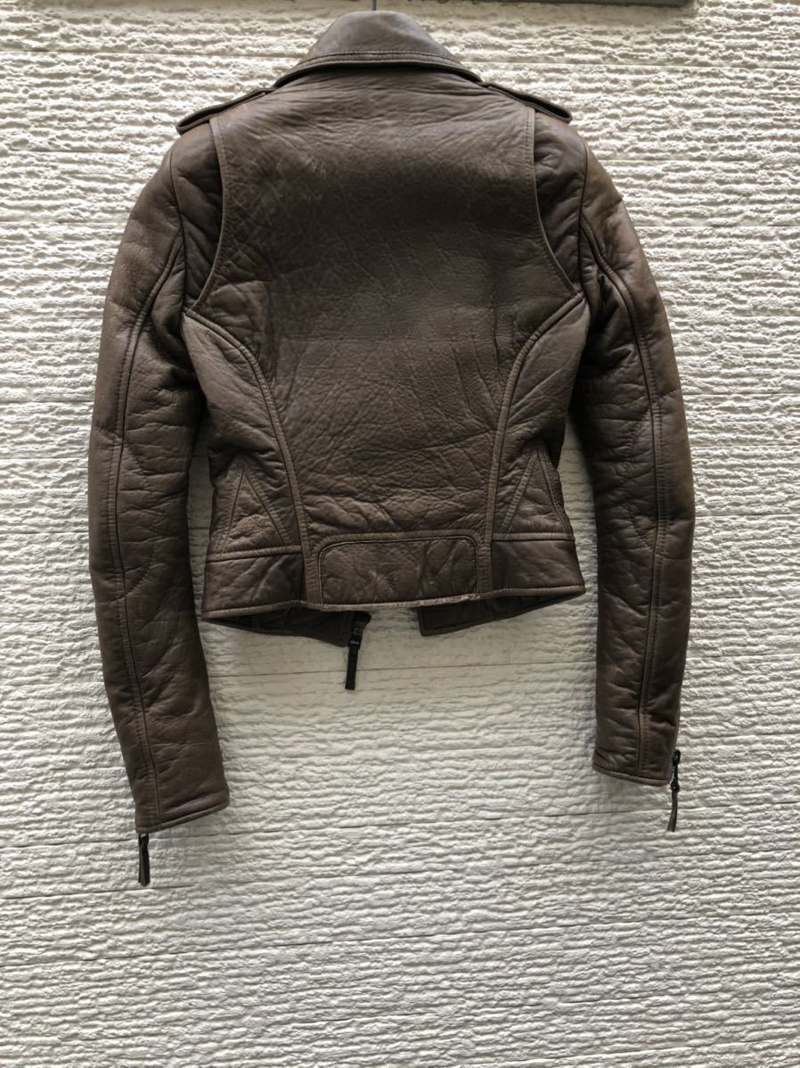 バレンシアガ BALENCIAGA ライダースジャケット 34 レザージャケット　leather jacket 00s archive