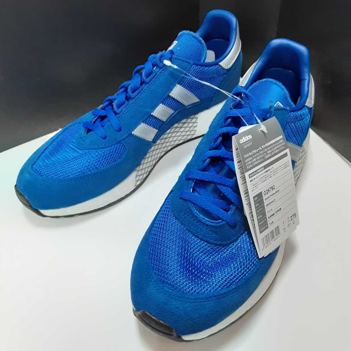 最値定価17280円!新品!正規品!アディダスadidas オリジナルス マラソンMARTHON×5923高級スニーカー ブルー/ホワイト 青/白 27.5cm_画像10