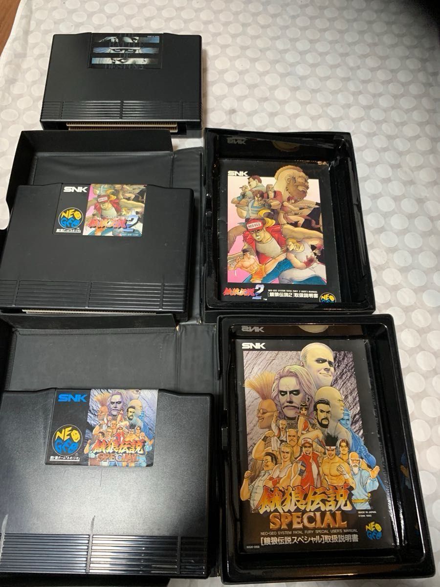 本日のみ ネオジオ ROMカセット 3本セット 餓狼伝説 餓狼伝説2 本日のみ ネオジオ ROMカセット 3本セット 餓狼伝説 餓狼伝説2