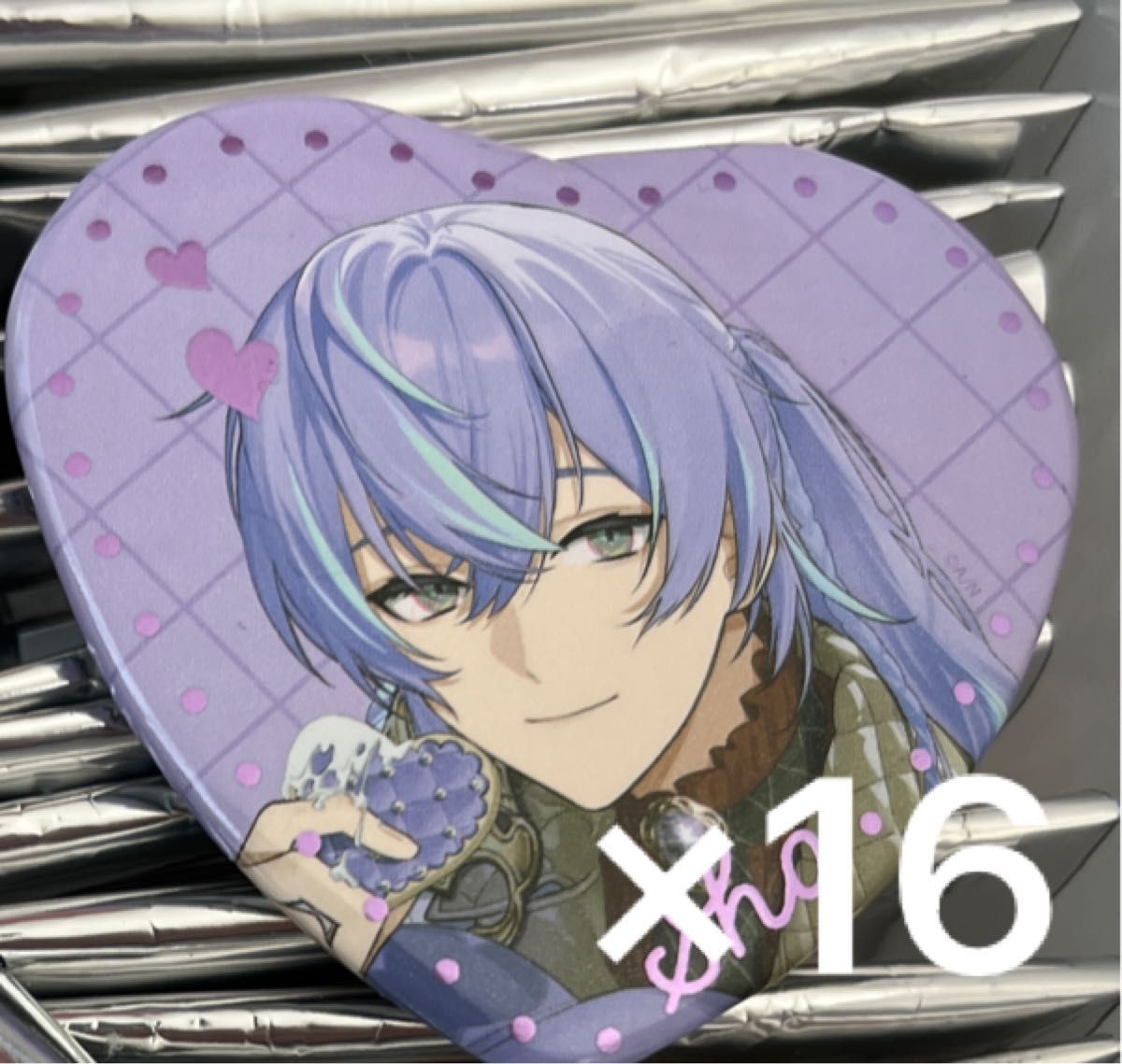 星導ショウ Valentine バレンタイン ハート缶バッジ にじさんじ 星導ショウ Valentine バレンタイン ハート缶バッジ にじさんじ