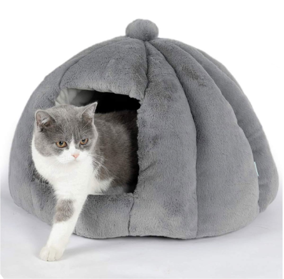 猫ハウス 猫ベッド ドーム型 犬猫 マット クッション 寒さ対策 保温防寒 快適