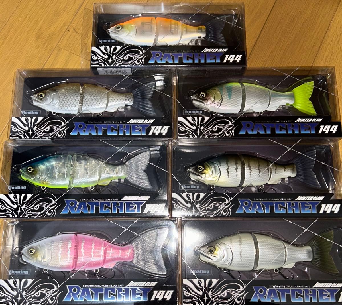 ガンクラフト ラチェット144 7色セット