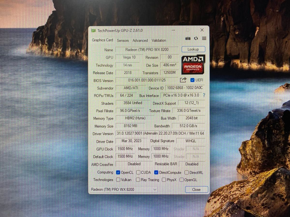 AMD Radeon Pro V320 8GB WX8200化済み|Yahoo!フリマ(旧PayPay AMD Radeon Pro V320 8GB WX8200化済み|Yahoo!フリマ(旧PayPay
