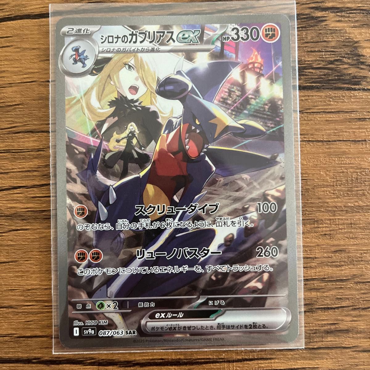 熱風のアリーナ ポケモンカードゲーム シロナのガブリアスex SAR 熱風のアリーナ ポケモンカードゲーム シロナのガブリアスex SAR