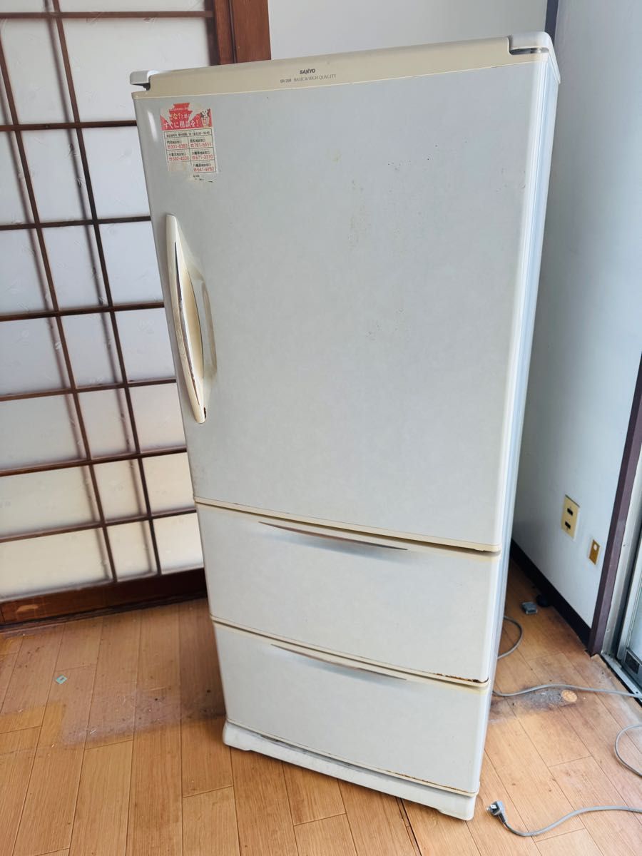 福岡発 SANYO サンヨー 冷蔵庫 冷凍庫 動作品 3ドア 365L 大容量 福岡発 SANYO サンヨー 冷蔵庫 冷凍庫 動作品 3ドア 365L 大容量