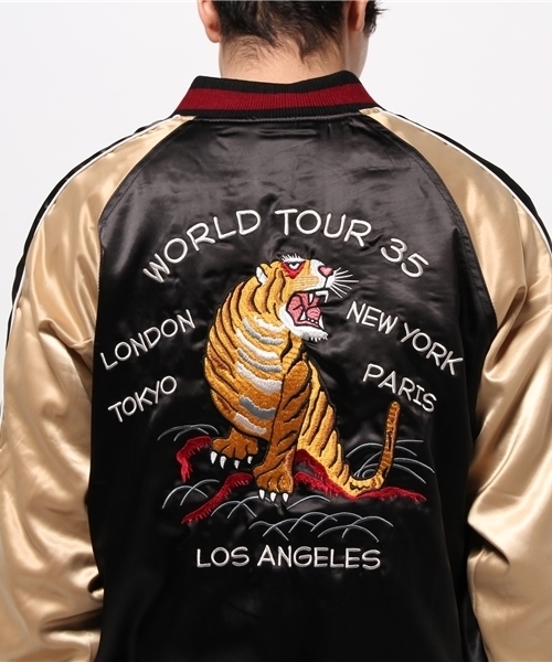 美品◆stussy Souvenir Tour Jacket　ステューシー　スカジャン