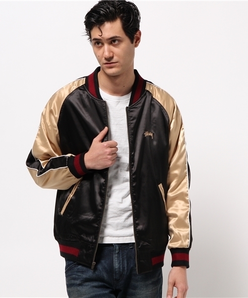 美品 stussy Souvenir Tour Jacket ステューシー スカジャン 美品 stussy Souvenir Tour Jacket ステューシー スカジャン