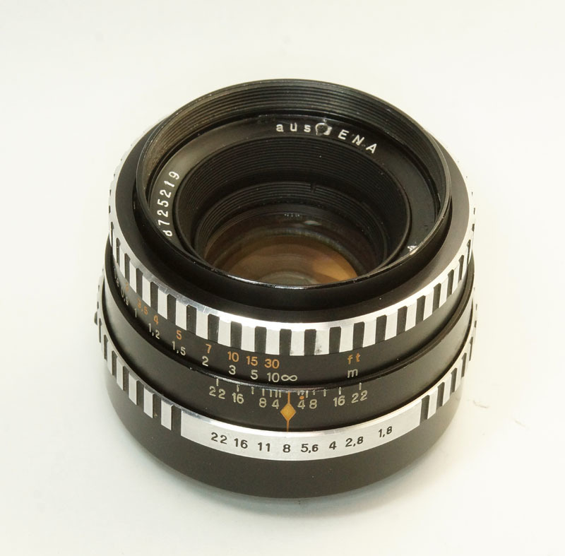 ドイツ製 Carl Zeiss Jena Pancolar 1.8/50 M42 69NB-219 ゼブラ 輸出仕様 銀文字_画像1