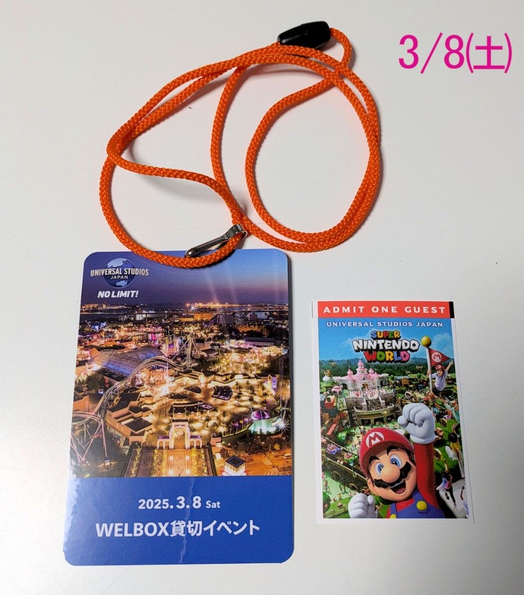 USJ 3/8(土) ユニバーサルスタジオ 貸切ナイト 1名セット 3月8 USJ 3/8(土) ユニバーサルスタジオ 貸切ナイト 1名セット 3月8