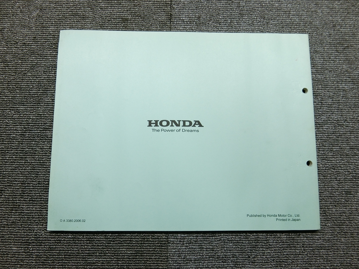  Хонда  ... S  тип X  специальный  MF06  оригинальный   список запасных частей   Запчасти  каталог   инструкция   инструкция 