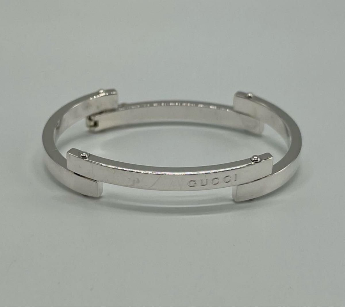 グッチ GUCCI カーブプレートリンク ブレスレット SV925