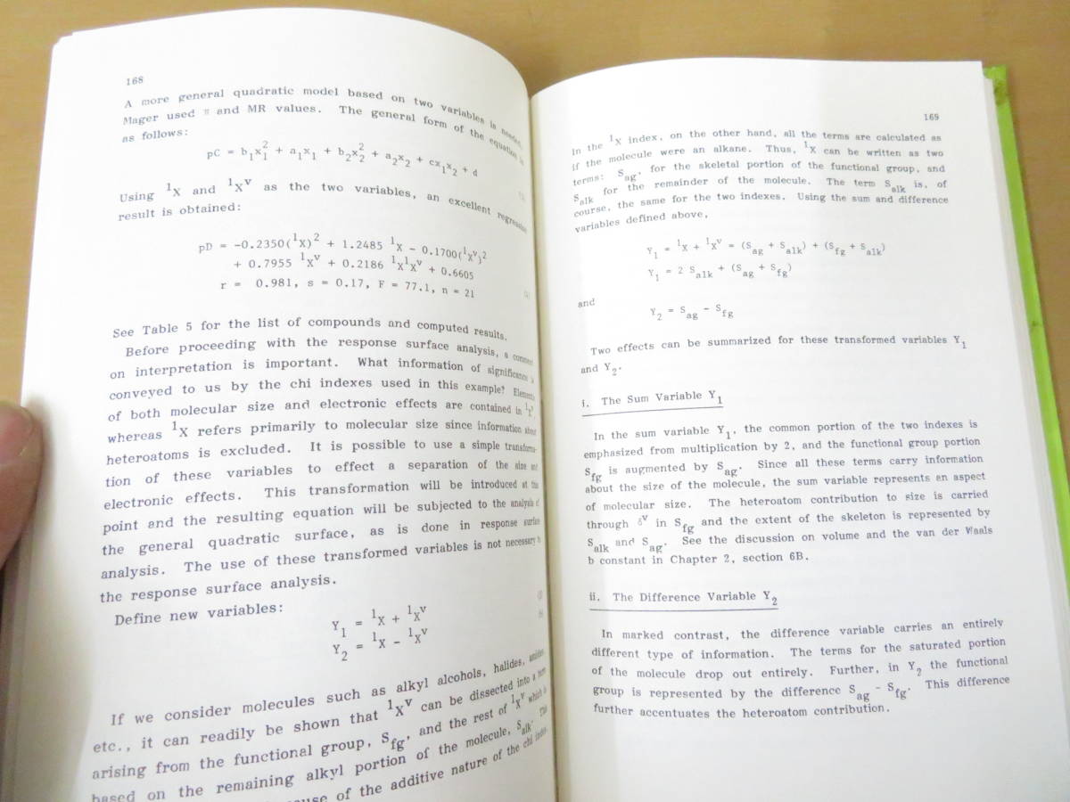 Molecular Connectivity in Structure: Activity Analysis　Lemont B. Kier Lowell H. Hall　分子の接続性　洋書　/D_画像5