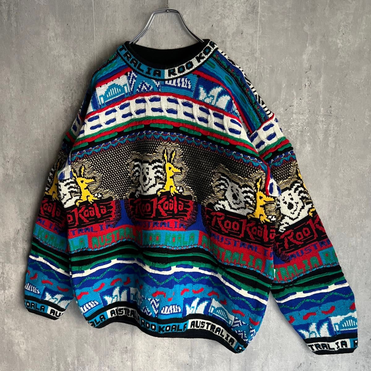 COOGI クージー 90s オーストラリア製 アニマル柄 ウール3D COOGI クージー 90s オーストラリア製 アニマル柄 ウール3D