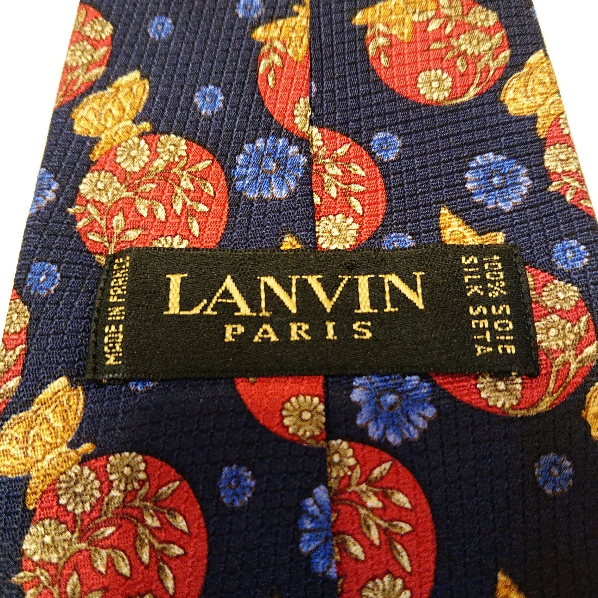 ◯LANVIN ランバン 柄ネクタイ