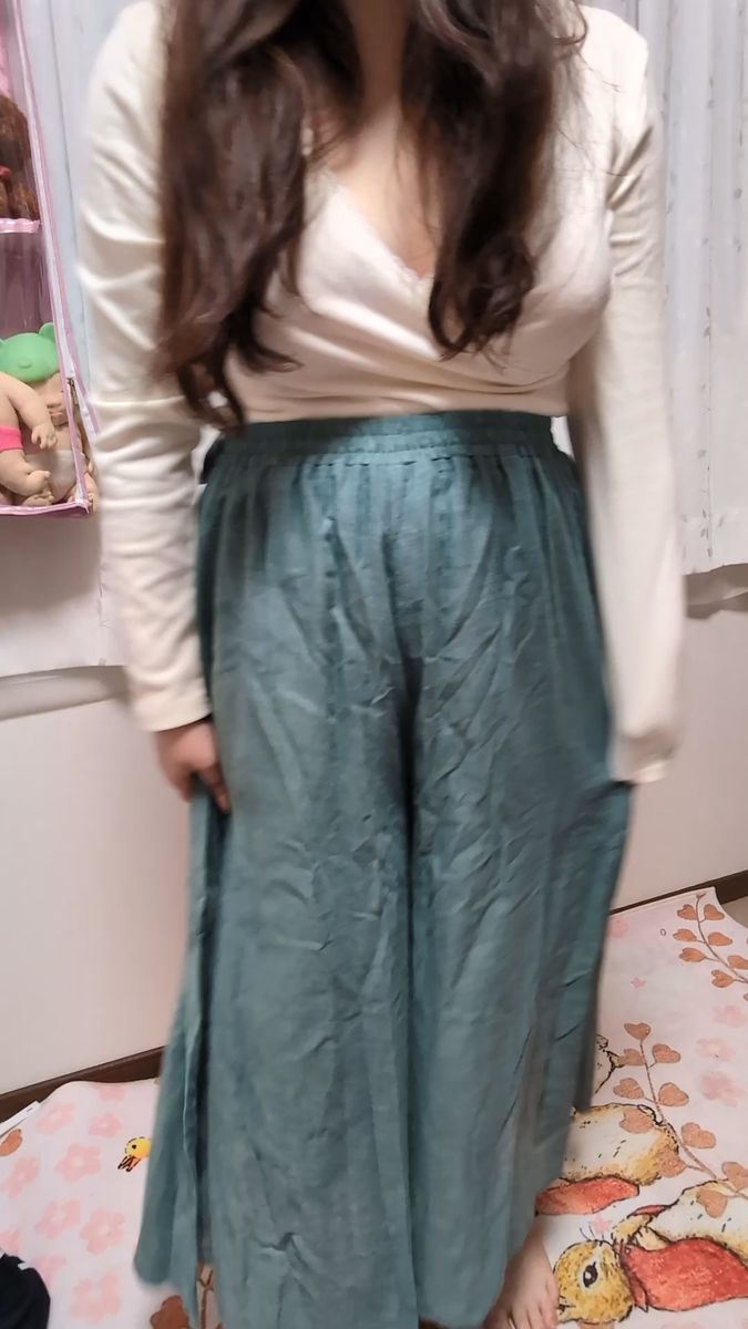 ワイドパンツ(*^^*)