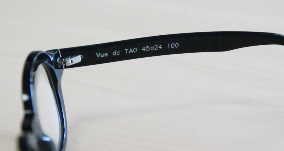 34％割引【海外輸入】 Vue dc...（ ヴュードゥーシー 】フランス製 希少 モデル名：TAO 色：100: Noir black 眼鏡 メガネ  めがね セルフレーム めがね、コンタクト ビューティー、ヘルスケア-DIANAWIESNER.COM