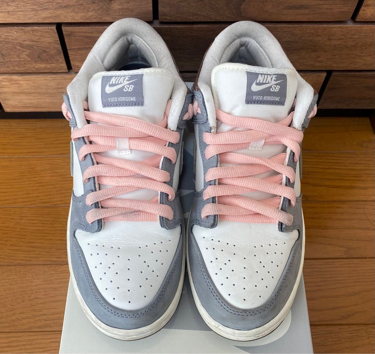 Nike SB Dunk グレー/ホワイト/ピンク 堀米ダンク|Yahoo!フリマ Nike SB Dunk グレー/ホワイト/ピンク 堀米ダンク|Yahoo!フリマ